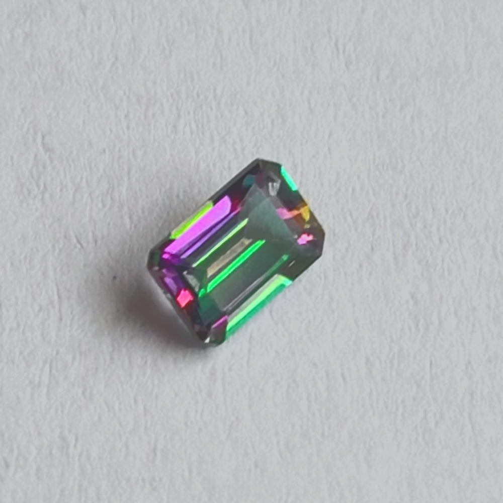 Beautiful mystic fire topaz loose stone
